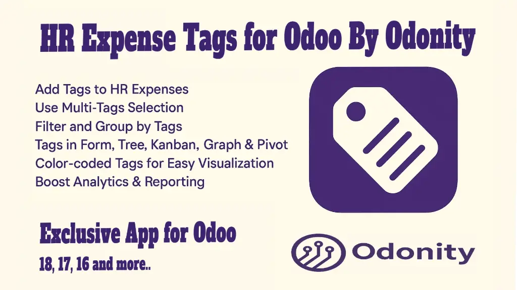 HR Expense Tags By Odonity