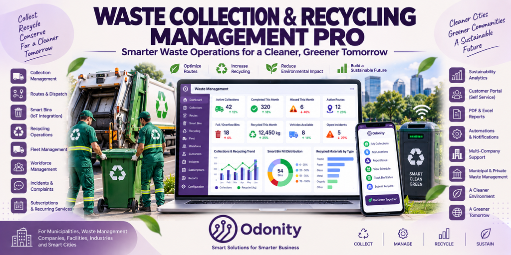 Waste Collection & Recycling Management Pro | Smart Waste Operations Platform | Route Optimization