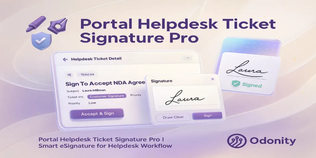 Portal Helpdesk Ticket Signature Pro | eSignature for Helpdesk Workflow