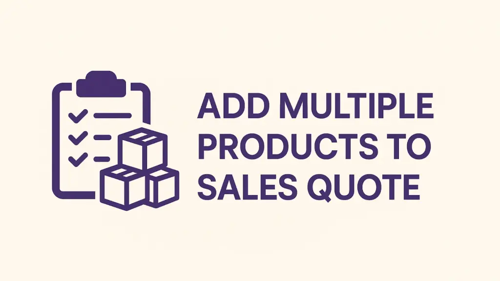 Add Multiple Products to Sales Quote