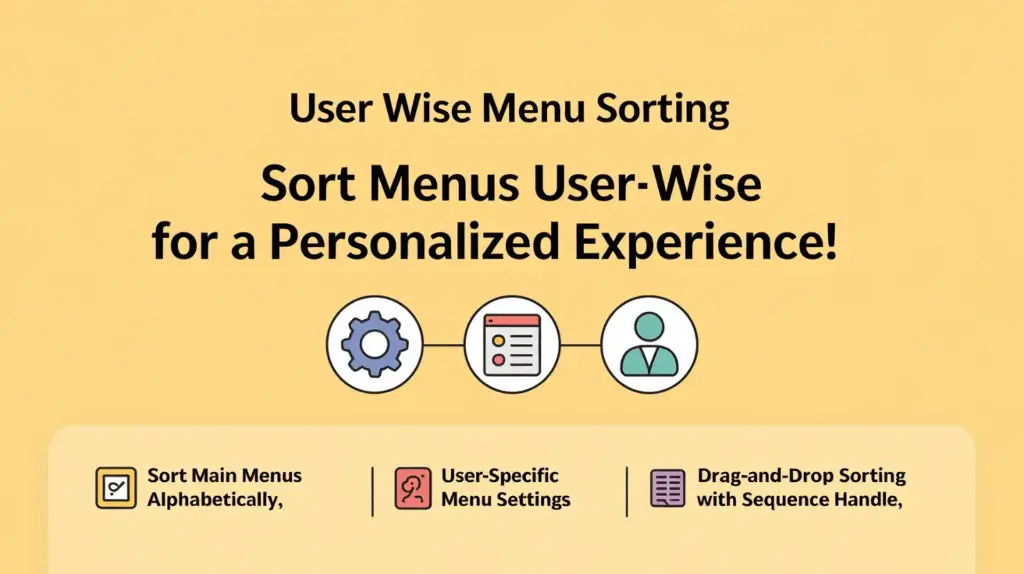 User Wise Menu Sorting