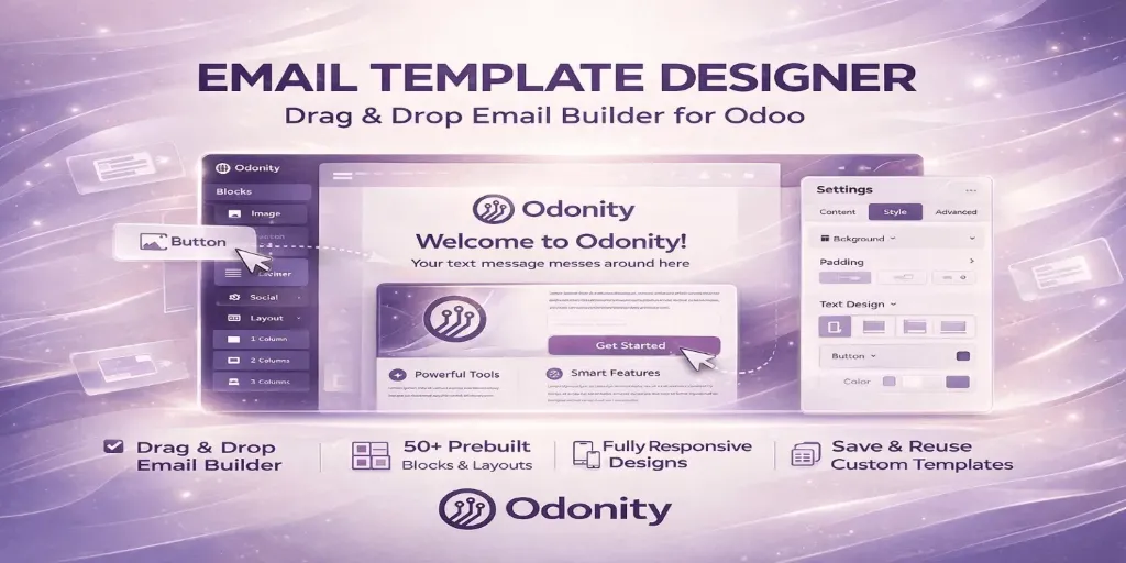 Email Template Designer | Email Template Builder | Drag & Drop Email Builder in Odoo