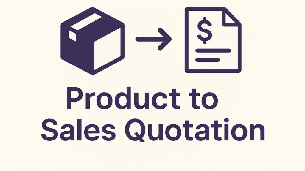 Product to Sales Quotation