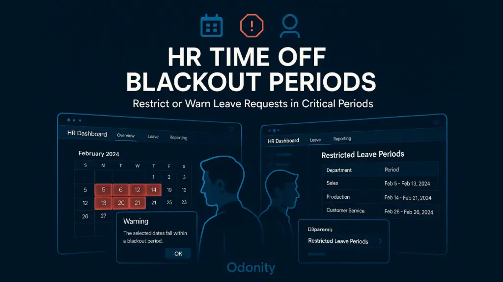 HR Time Off Blackout Periods