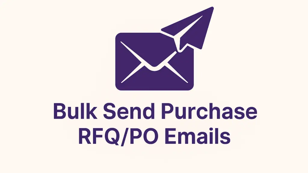 Bulk Send Purchase RFQ/PO Emails