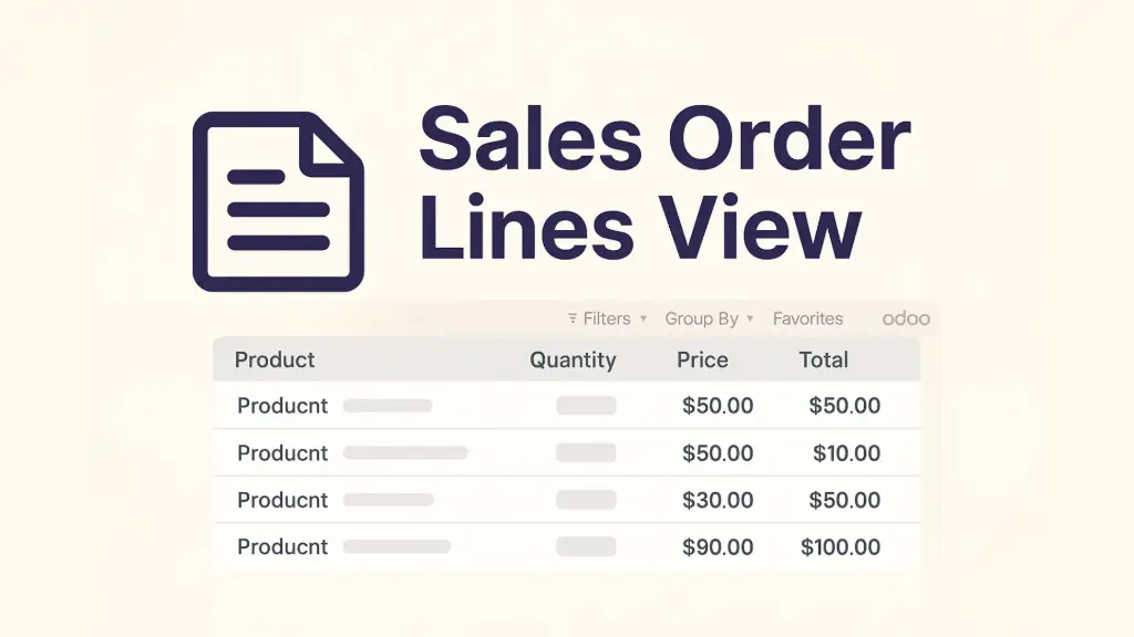 Sales Order Lines View