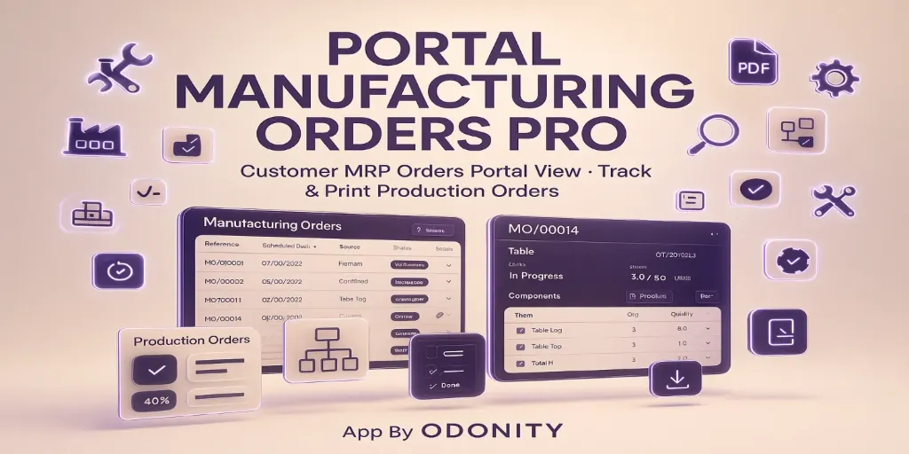 Portal Manufacturing Orders Pro | Customer MRP Orders Portal View | Track & Print Production Orders (19)