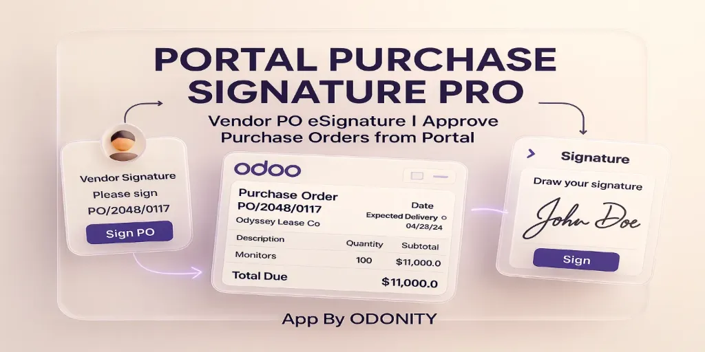 Portal Purchase Signature Pro | Vendor PO eSignature | Approve Purchase Orders from Portal