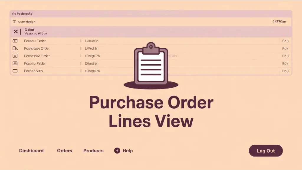 Purchase Order Lines View