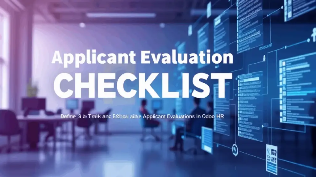 HR Applicant Evaluation Checklist