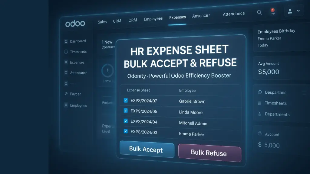 HR Expense Report Sheet Bulk Accept & Refuse
