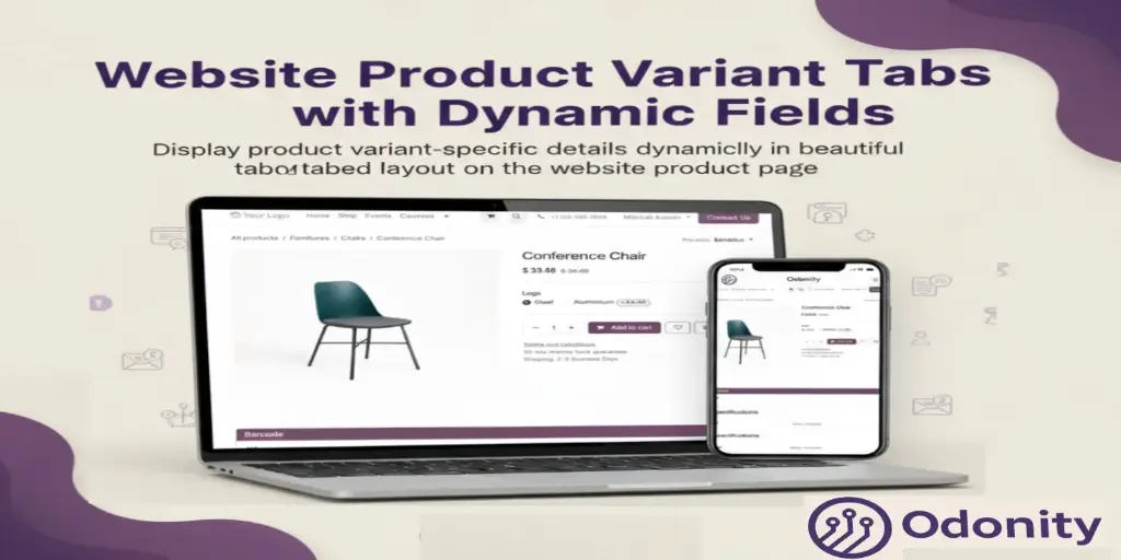 Website Product Variant Tabs with Dynamic Fields