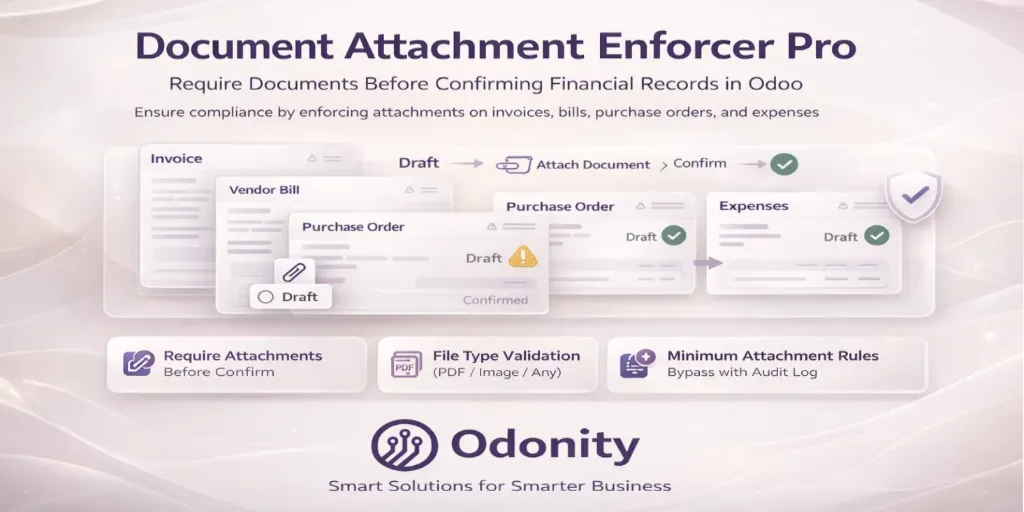 Document Attachment Enforcer Pro | Invoice Attachment Enforcer Pro | Require Document Before Confirm | Audit Compliance