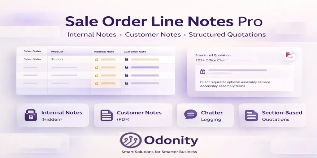 Sale Order Line Notes & Internal Comments Pro | Per-Line Notes for Sales Orders