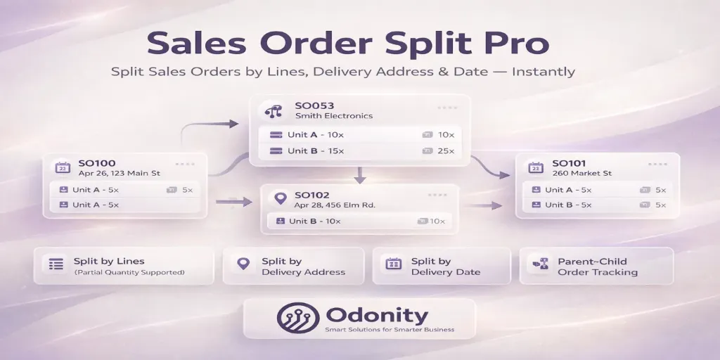 Sales Order Split Pro | Split SO by Lines, Address & Date | B2B Order Split