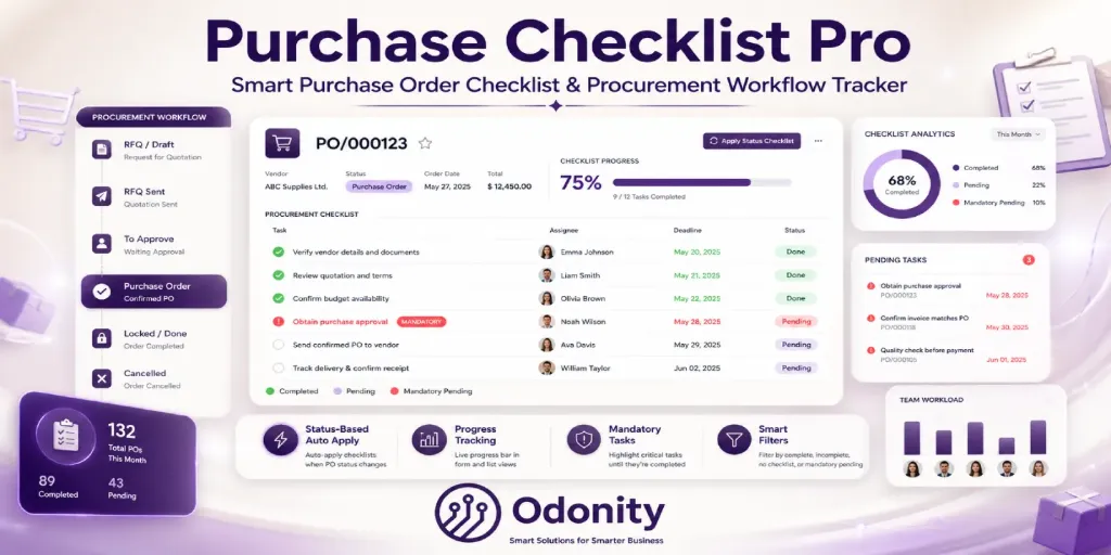 Purchase Checklist Pro | Smart Purchase Order Checklist & Task Tracker