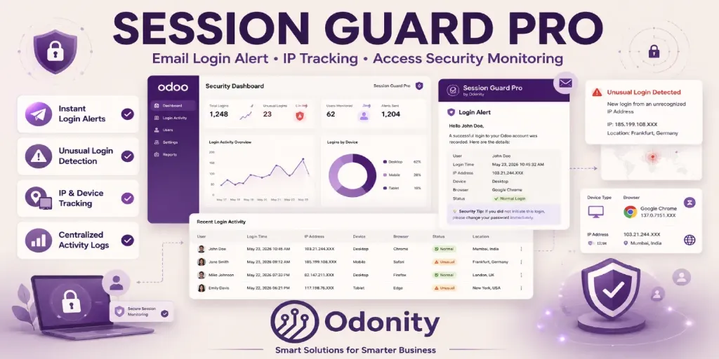 Session Guard Pro | Login Alert & Access Security Tracker for Odoo (19)