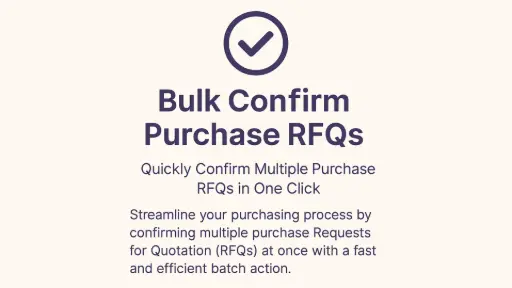 Bulk Confirm Purchase RFQs
